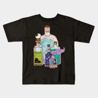 Apothecary Bottles with Potion Ingredients Kids T-Shirt